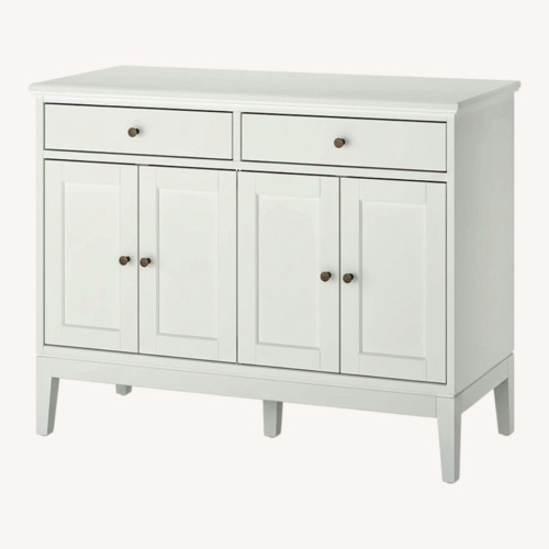 Used IKEA Idanas White Wood Sideboard for sale on AptDeco