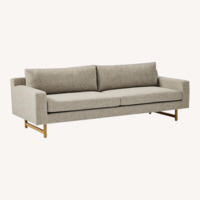 West Elm Eddy Light Gray Fabric 3+ Seater Sofa