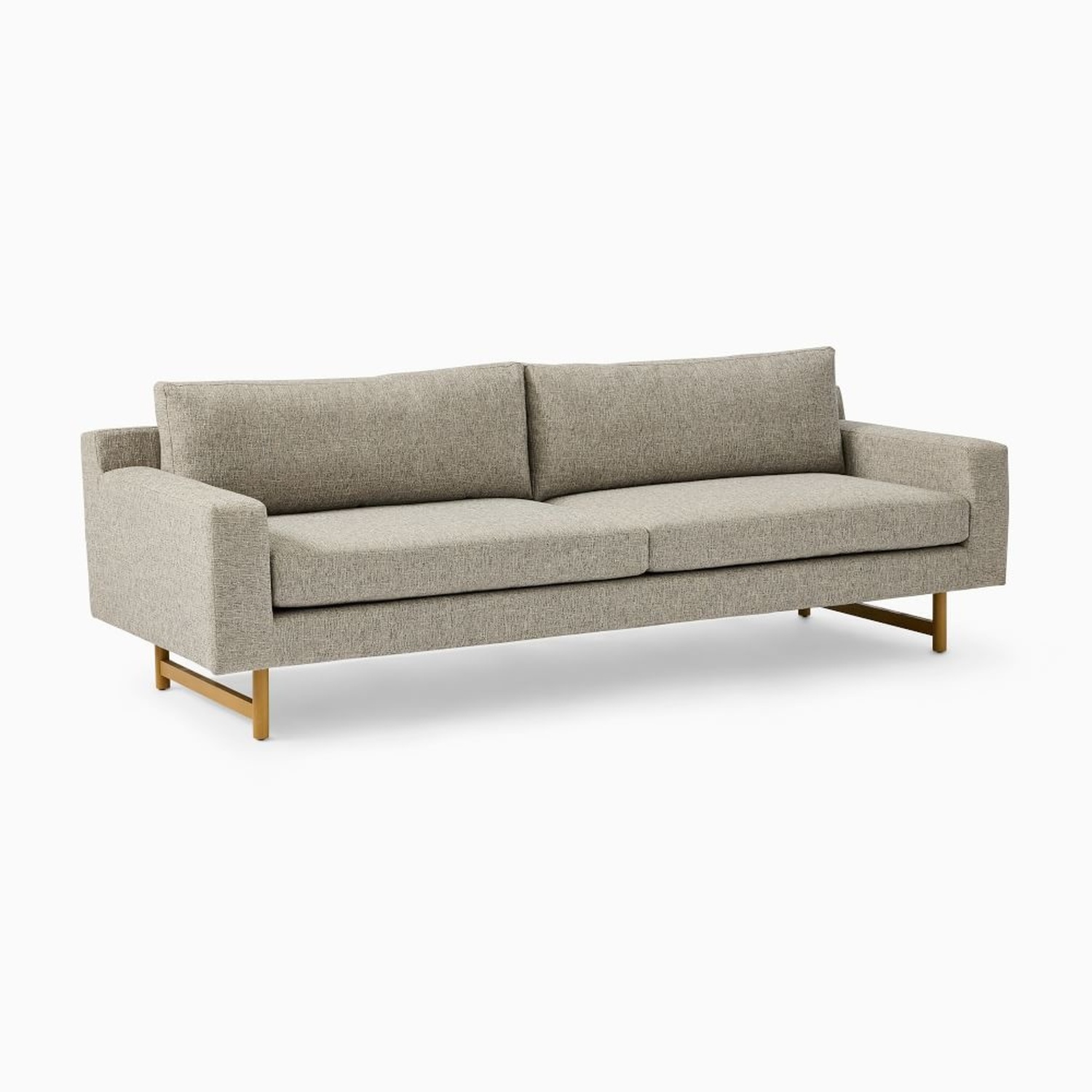 West Elm Eddy Light Gray Fabric 3+ Seater Sofa - image-4