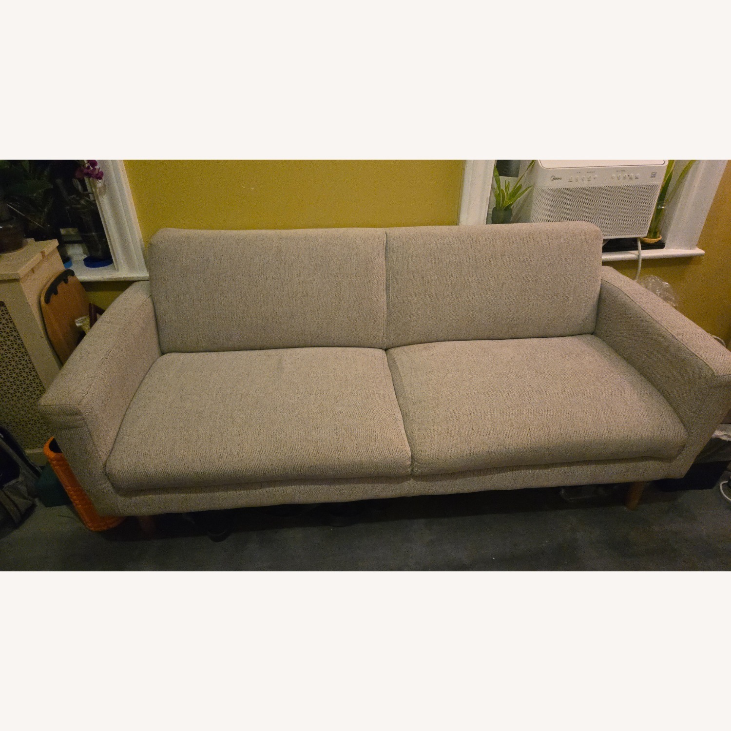 West Elm Light Gray Fabric 2 Seater Sofa - image-4