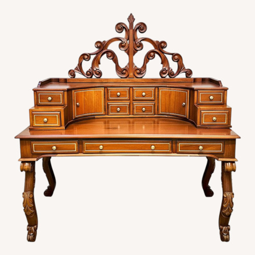 Used Light Brown Wood Desk for sale on AptDeco