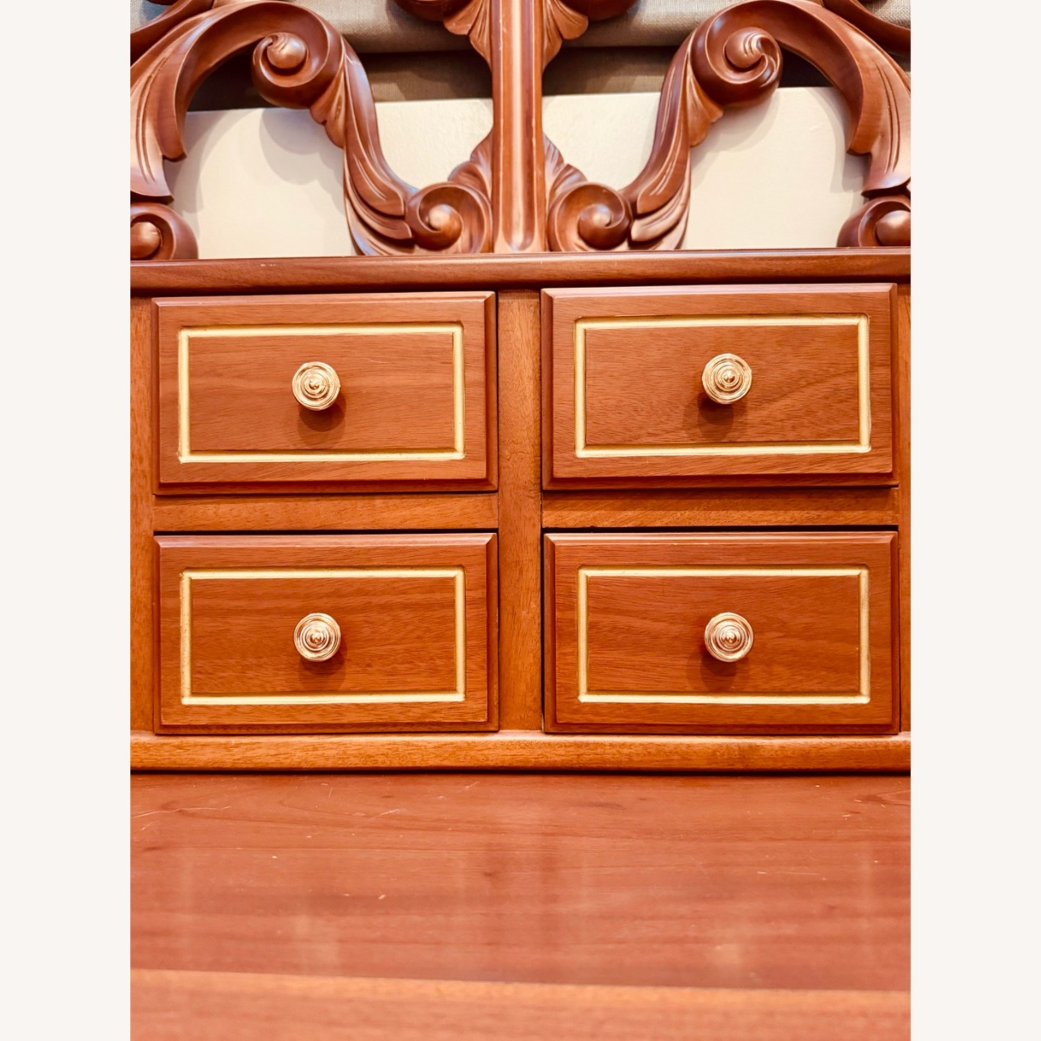 Light Brown Wood Desk - image-3