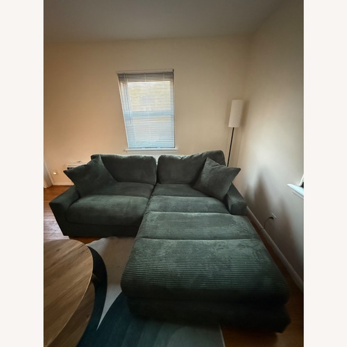 Used Bob's Discount Furniture Green Chaise Lounge for sale on AptDeco