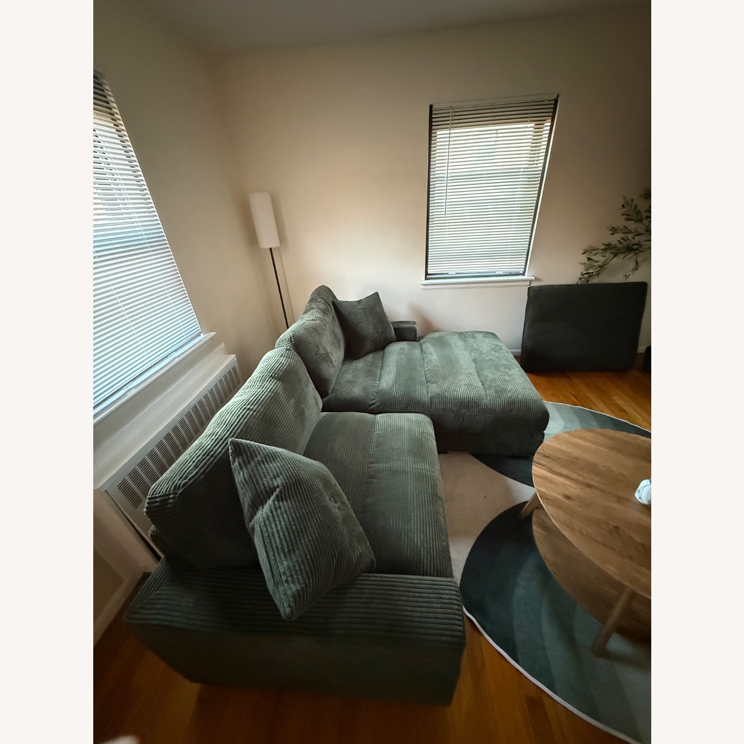 Bob's Discount Furniture Green Chaise Lounge - image-3