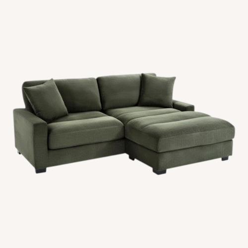Used Bob's Discount Furniture Green Chaise Lounge for sale on AptDeco