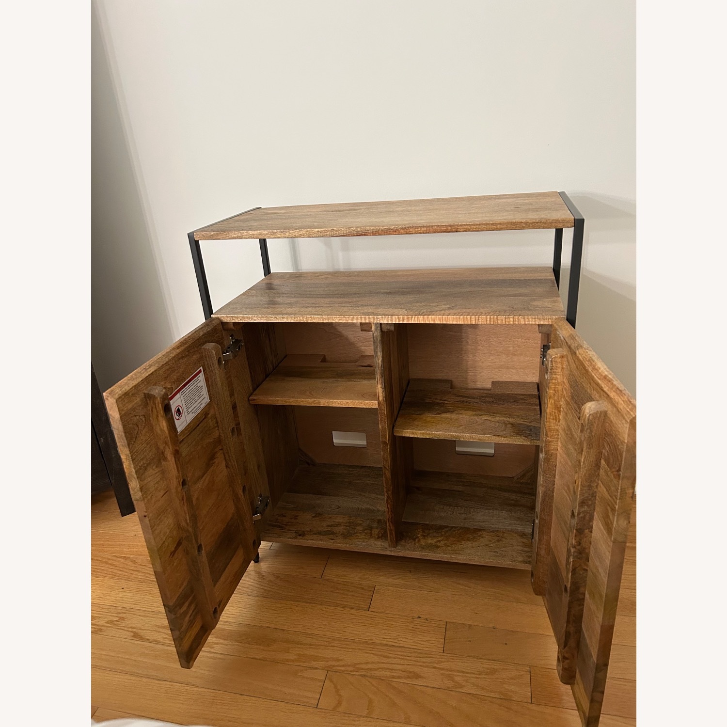 West Elm Industrial Cabinet Mango Wood - image-4