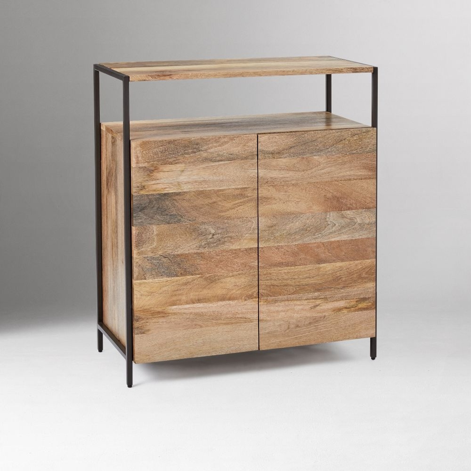 West Elm Industrial Cabinet Mango Wood - image-8