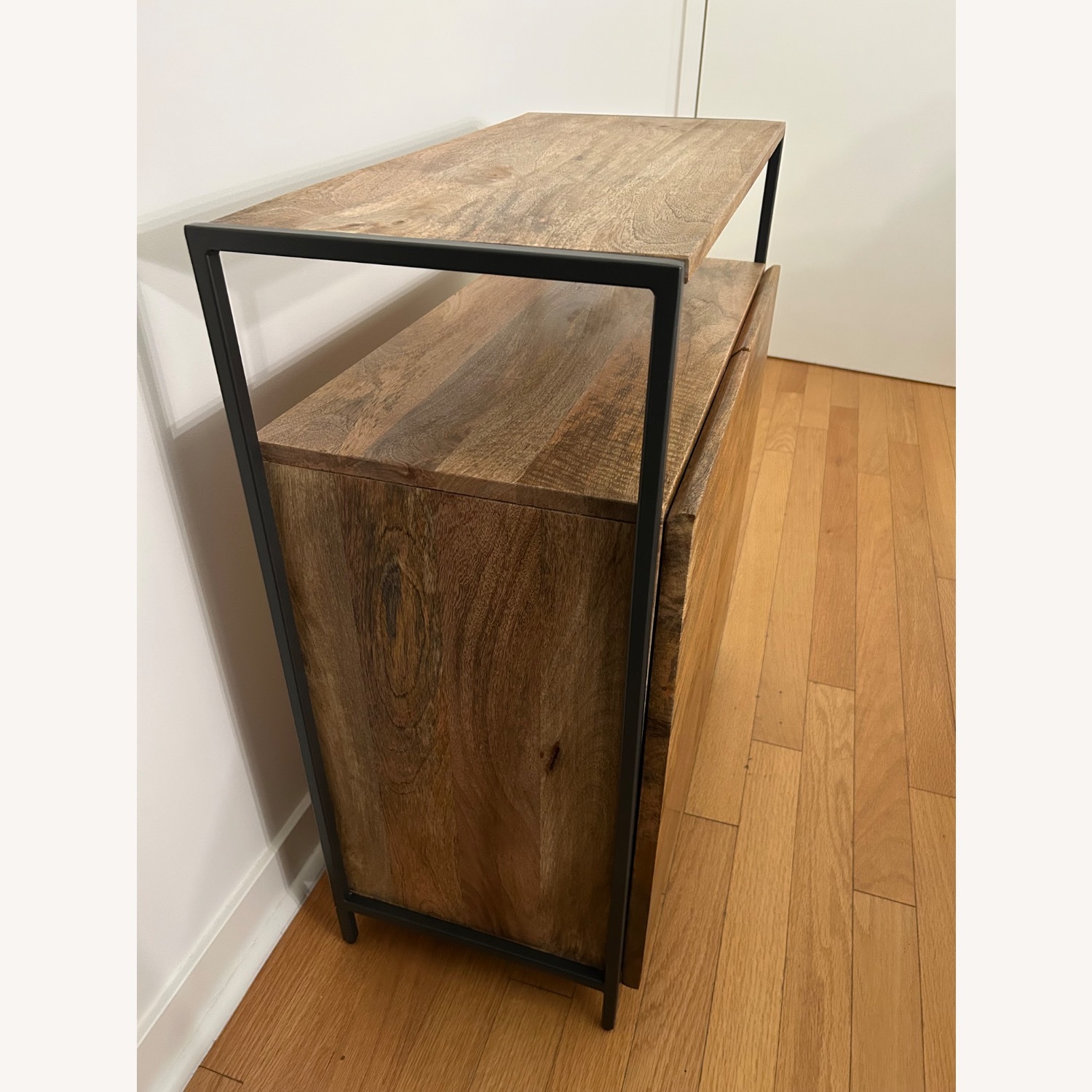 West Elm Industrial Cabinet Mango Wood - image-3