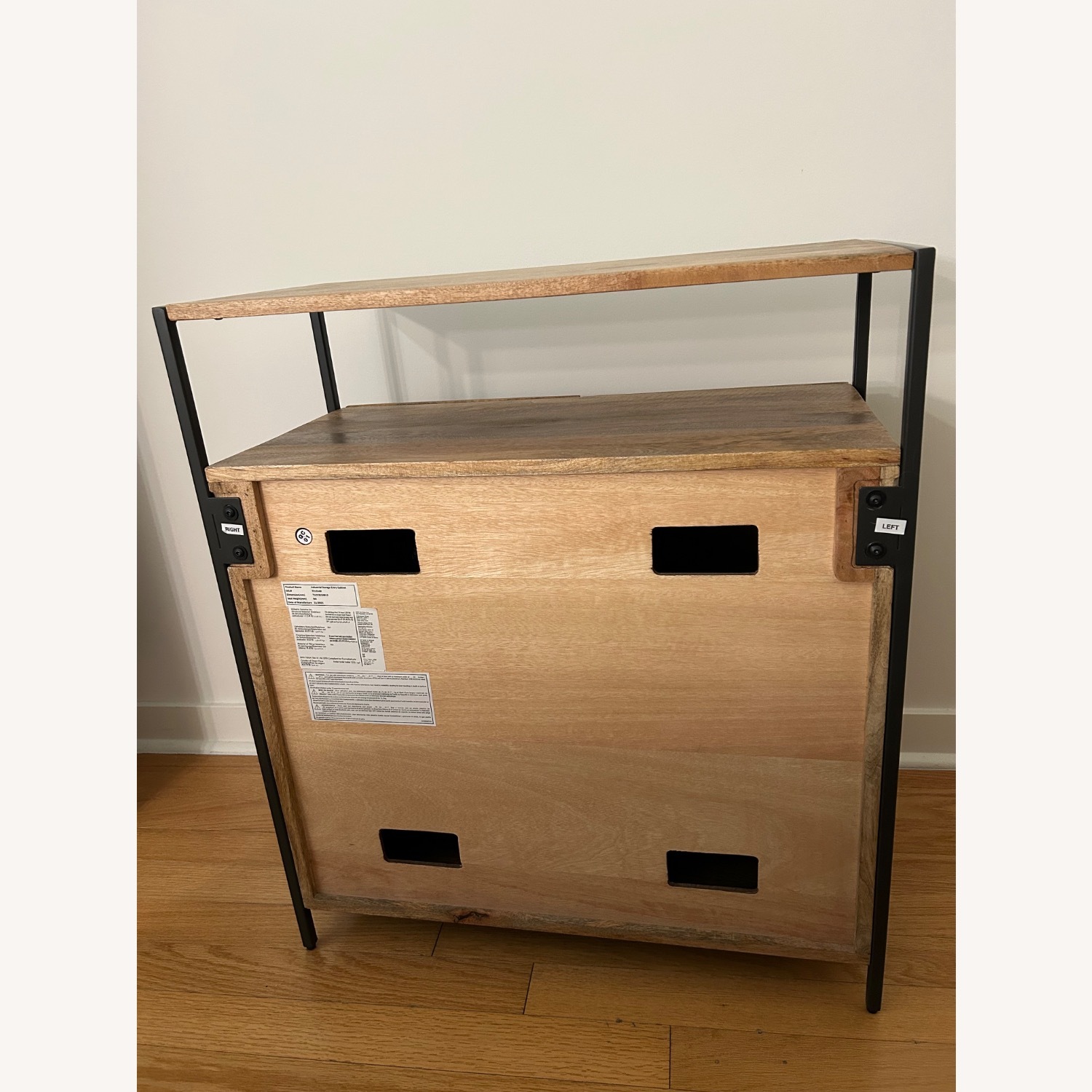 West Elm Industrial Cabinet Mango Wood - image-5