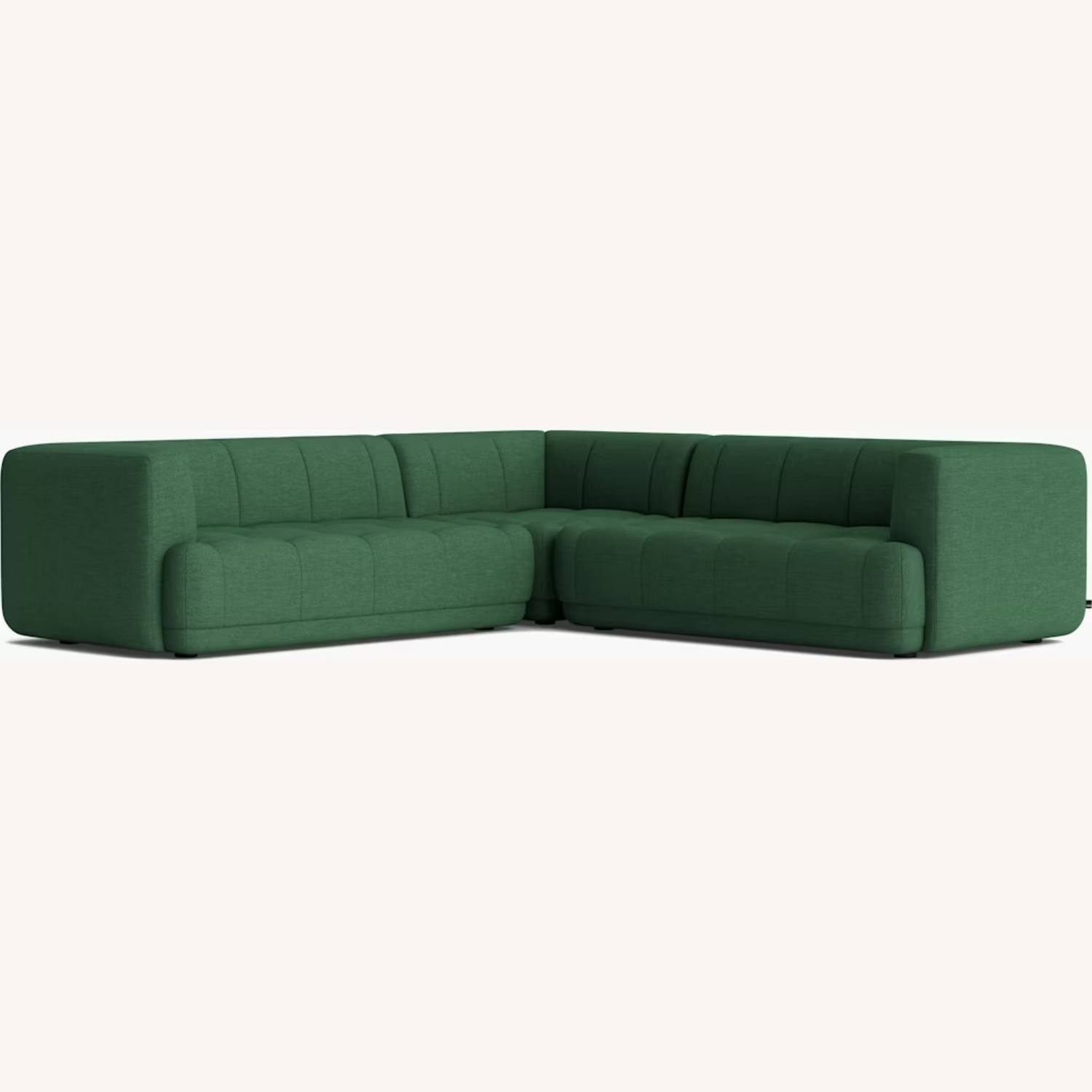 Hay Quilton Green Fabric 3+ Piece Sectional - image-5