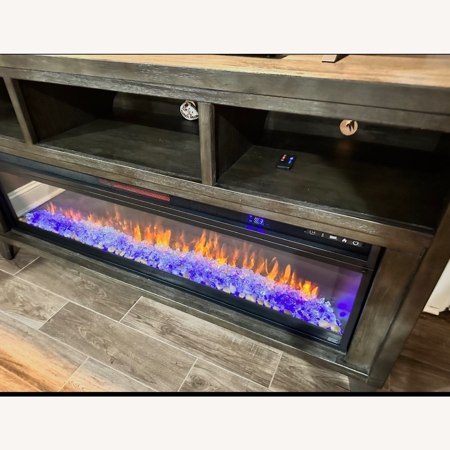 Ashley Furniture Todoe 65" TV Stand with Electric Fireplace - image-2