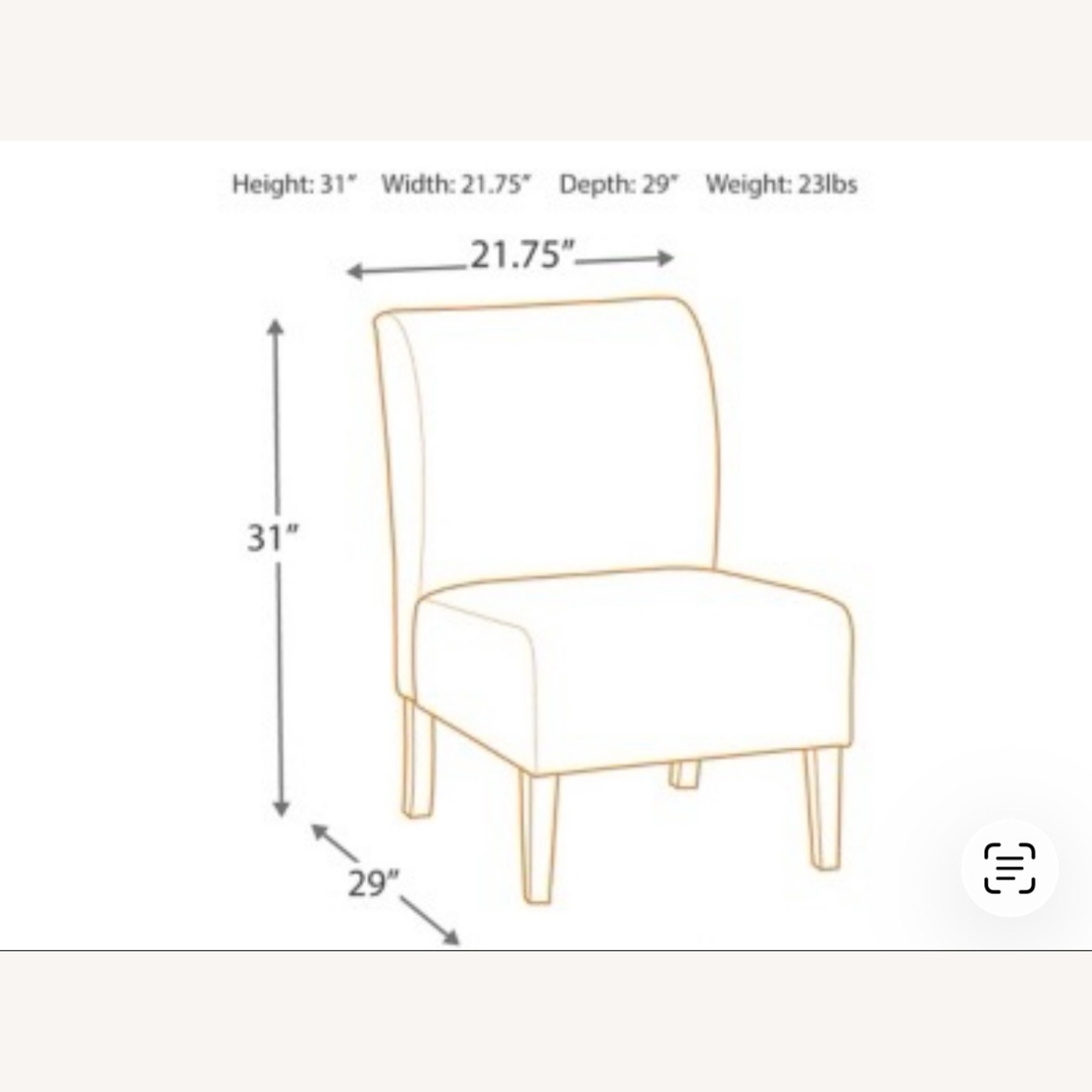 Ashley Furniture Dark Gray Accent Chair - image-6