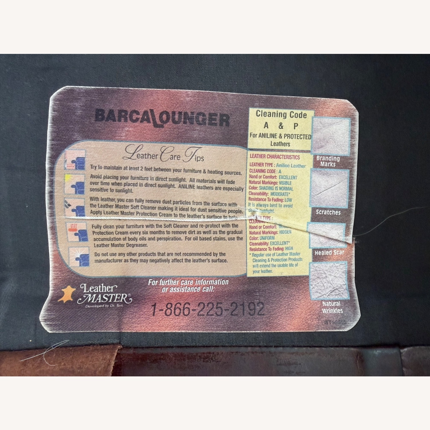 Vintage/Antique Dark Brown Leather Recliner - image-6