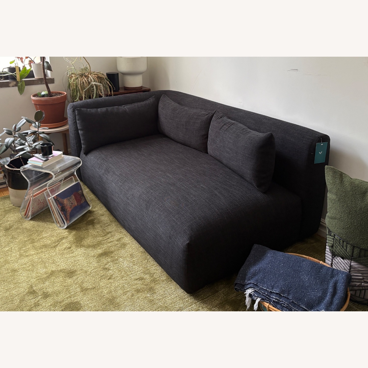 Joybird Carin Bumper Chaise - Milo Onyx - image-3