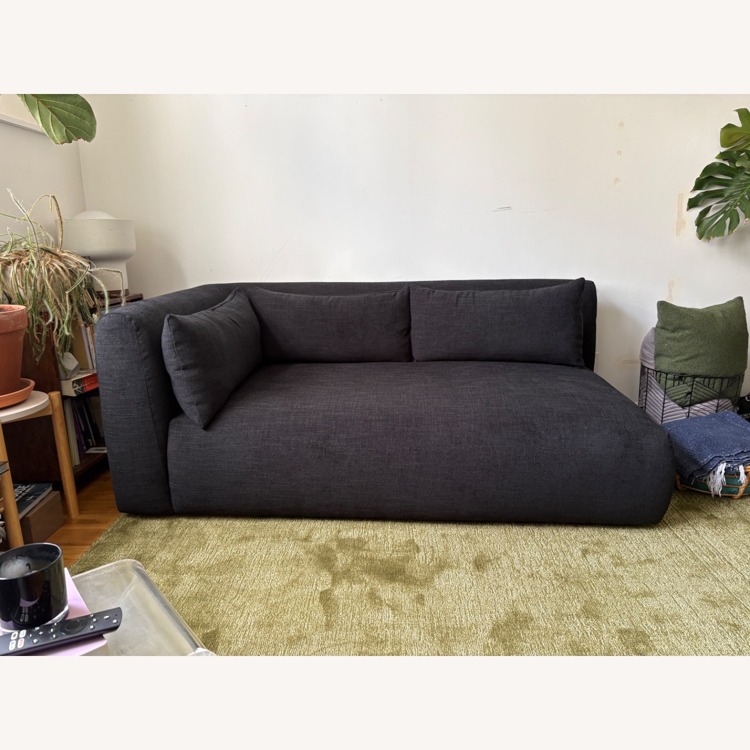 Joybird Carin Bumper Chaise - Milo Onyx - image-2