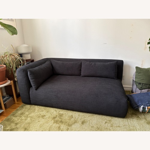 Used Joybird Carin Bumper Chaise - Milo Onyx for sale on AptDeco
