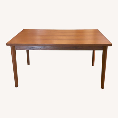 Used Teak Mid Century Wood Dining Table for sale on AptDeco