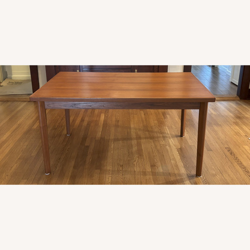 Used Teak Mid Century Wood Dining Table for sale on AptDeco