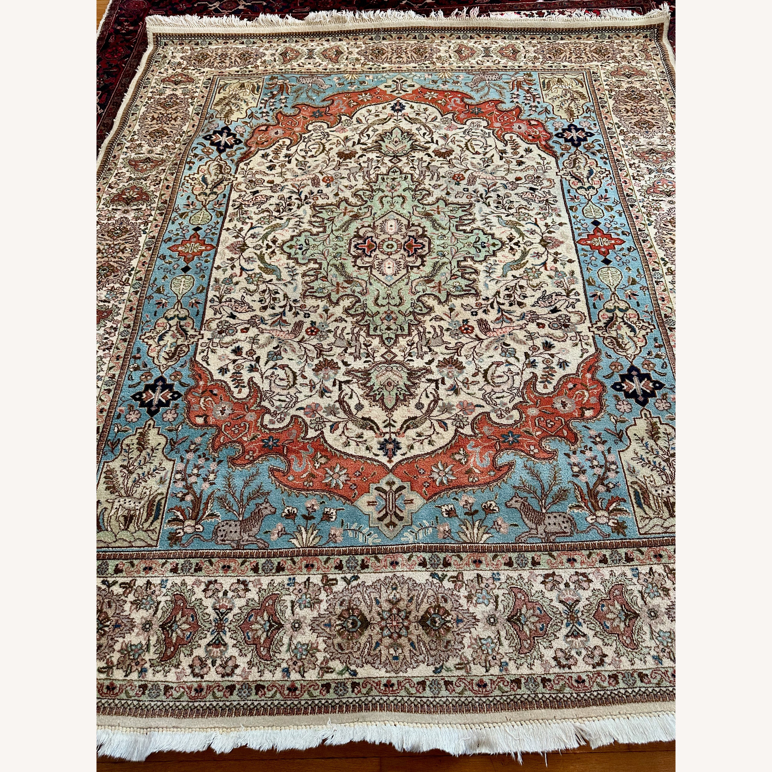 Vintage 1970s Persian Tabriz Rug 8x9 - image-1