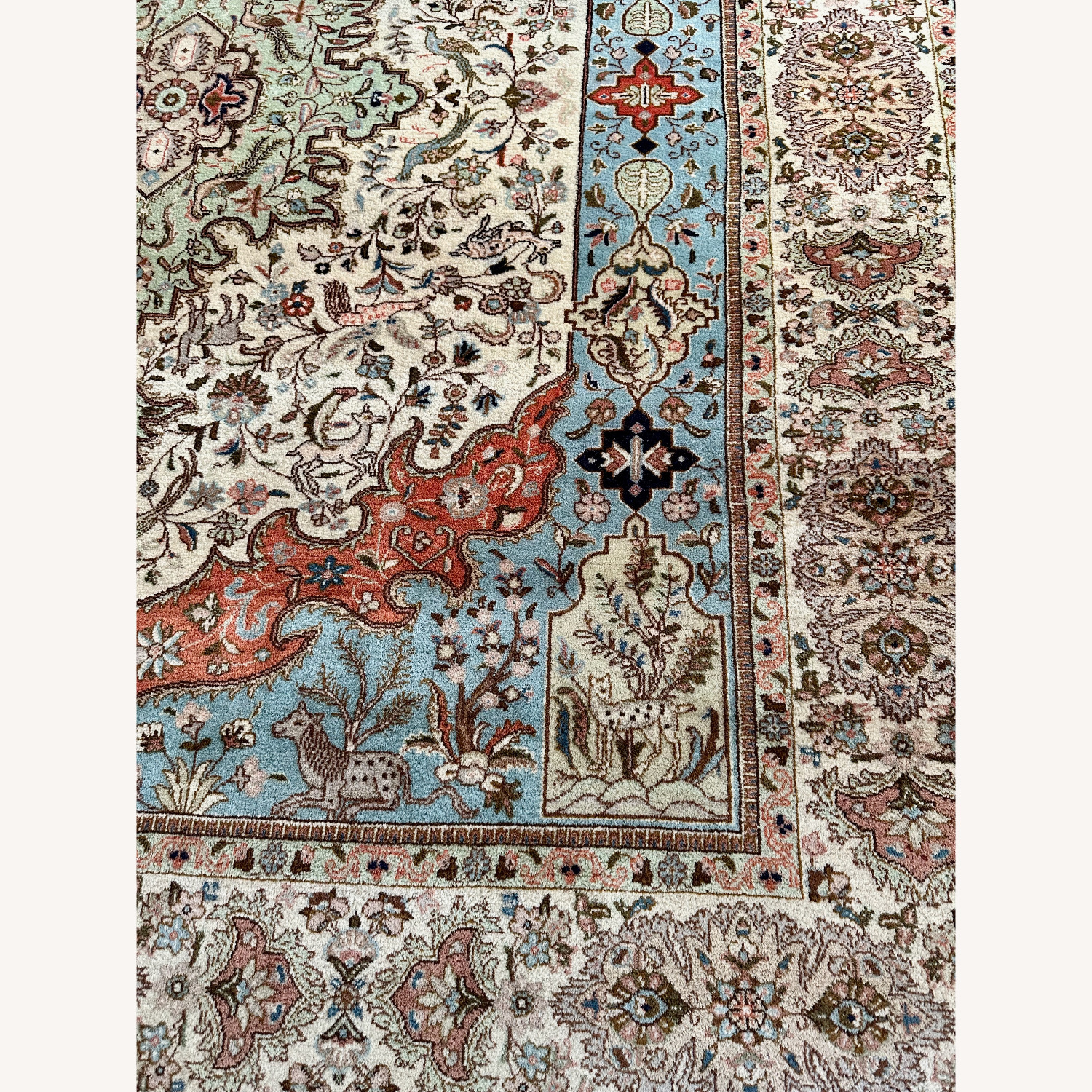 Vintage 1970s Persian Tabriz Rug 8x9 - image-4