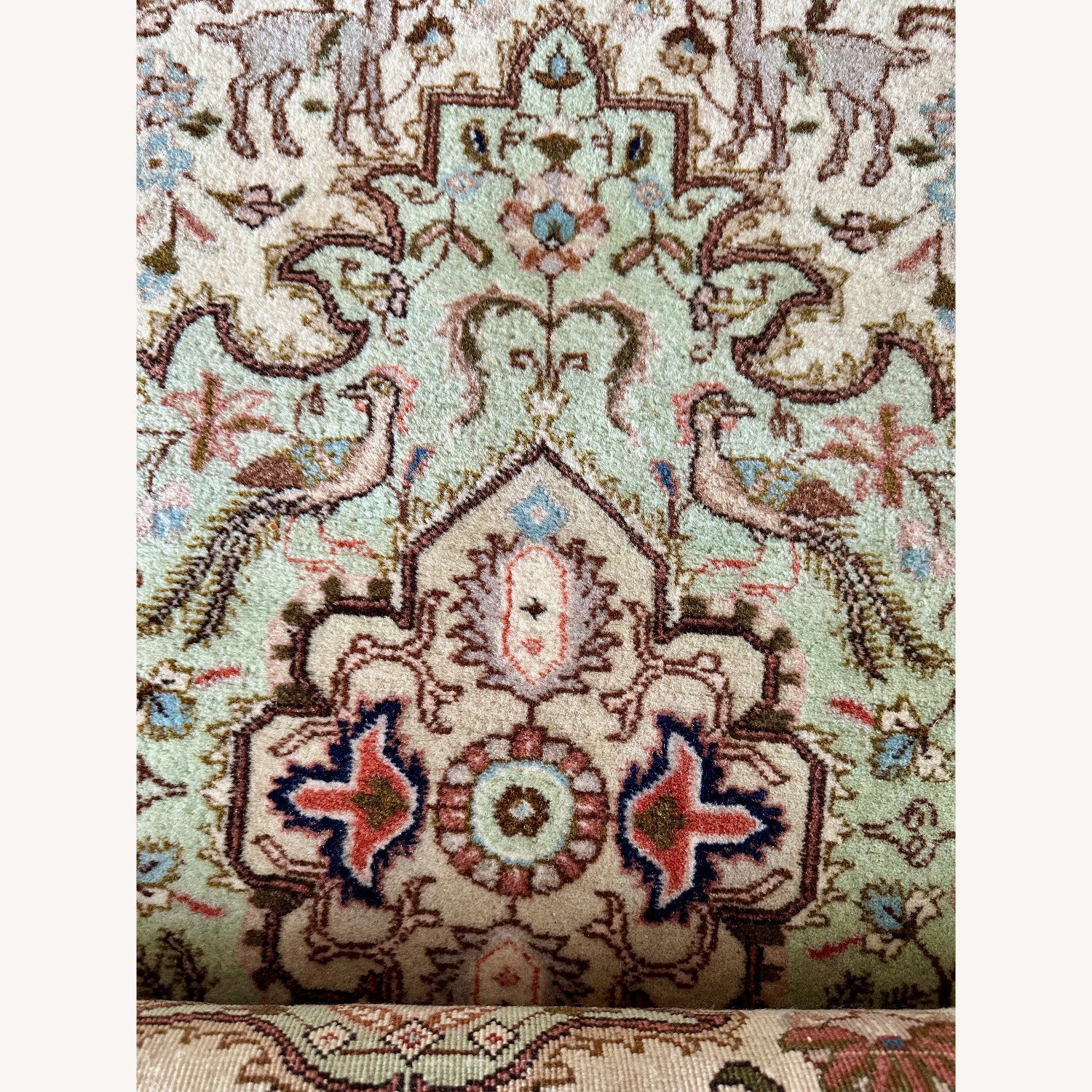 Vintage 1970s Persian Tabriz Rug 8x9 - image-6