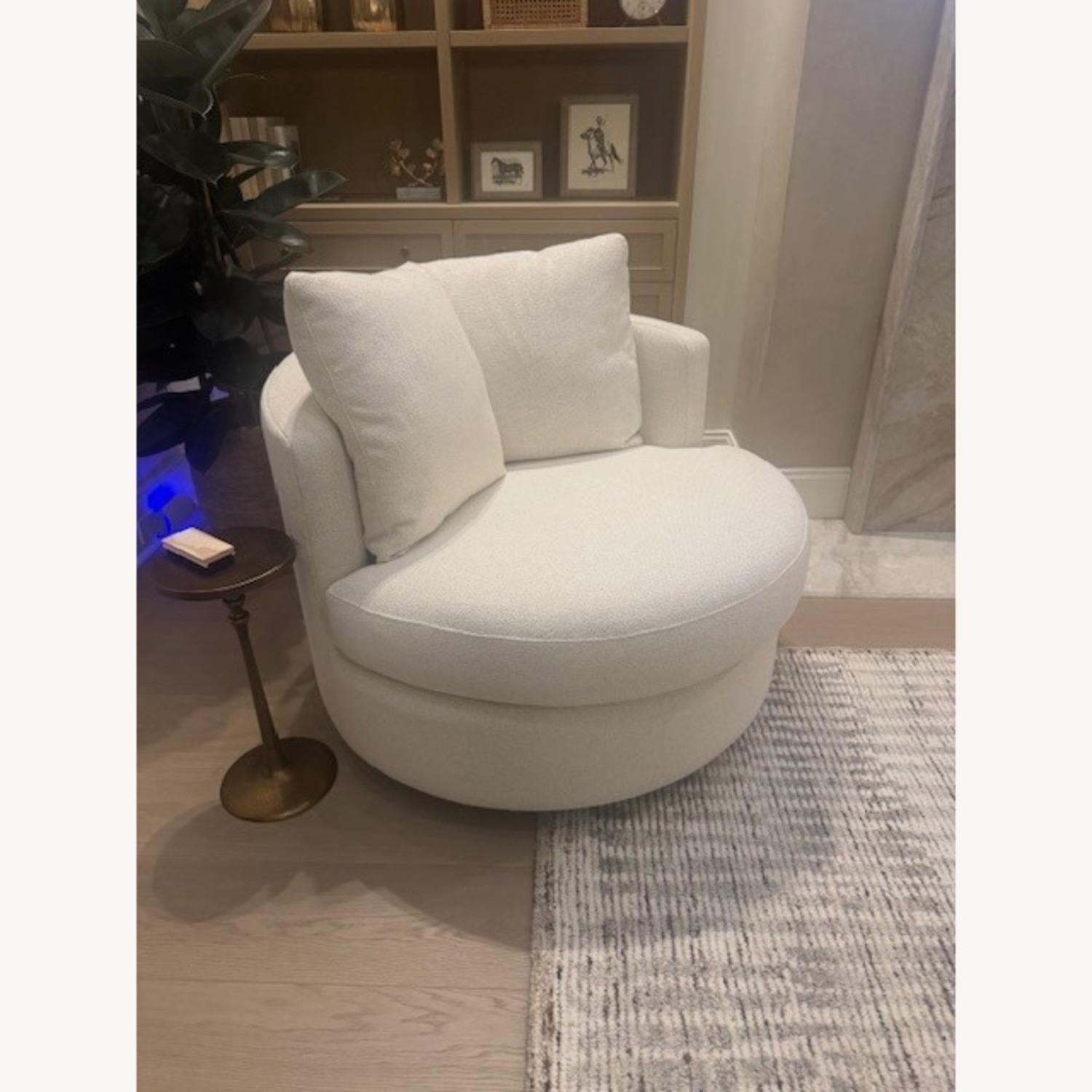 Pottery Barn Balboa Swivel Chair - image-2