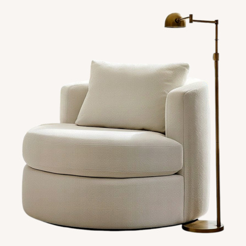 Used Pottery Barn Balboa Swivel Chair for sale on AptDeco