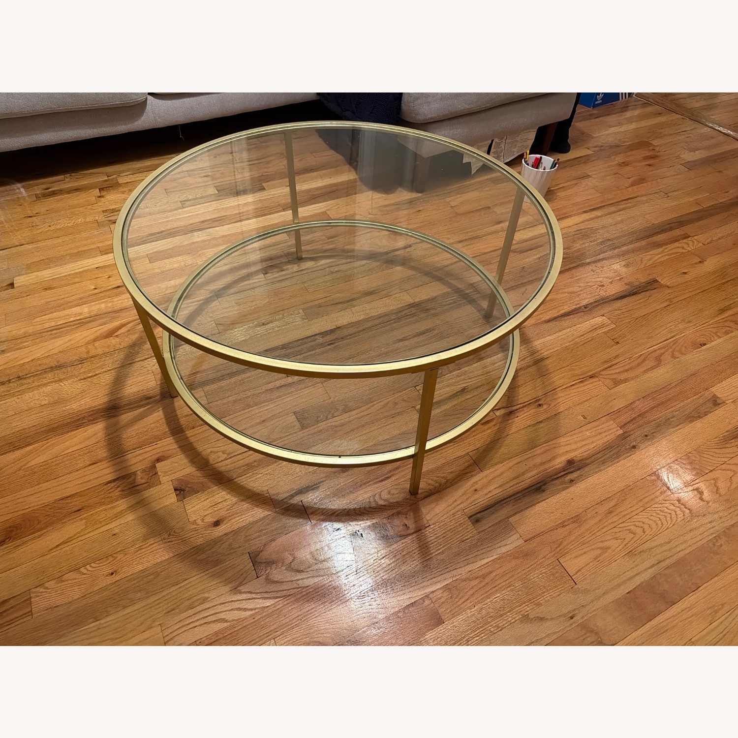 Wayfair Round Gold Coffee Table  - image-4