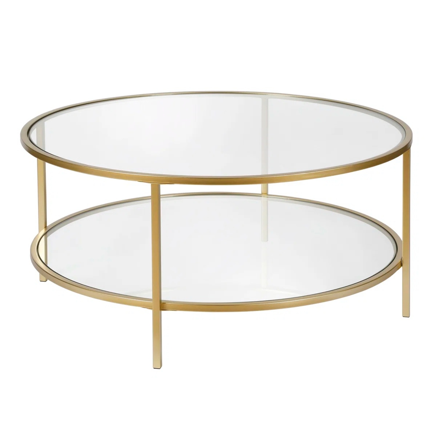 Wayfair Round Gold Coffee Table  - image-6