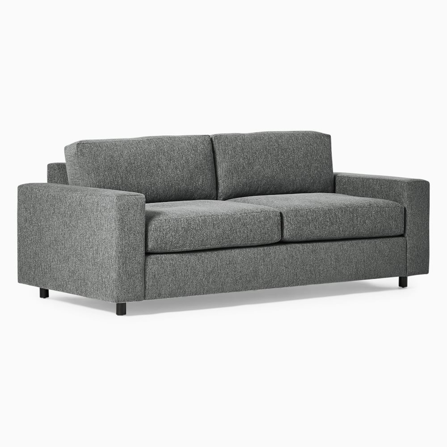 West Elm Urban Dark Gray Wood 3+ Seater Sofa - image-6