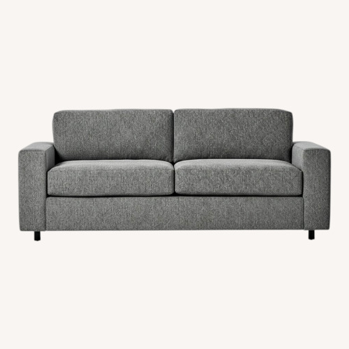 Used West Elm Urban Dark Gray Wood 3+ Seater Sofa for sale on AptDeco