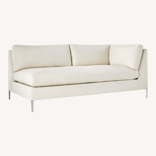 Used CB2 Decker Off White Chaise Lounge Sofa for sale on AptDeco