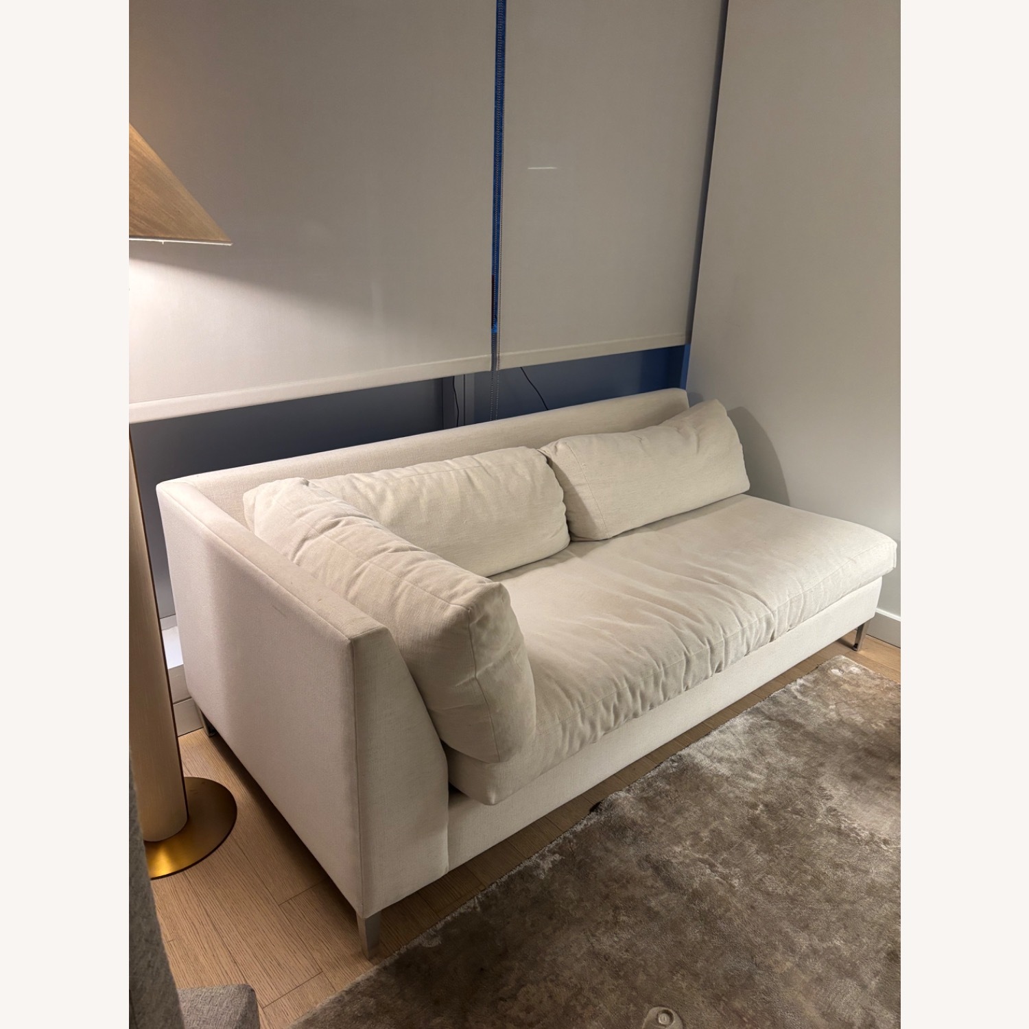 CB2 Decker Off White Chaise Lounge Sofa - image-3