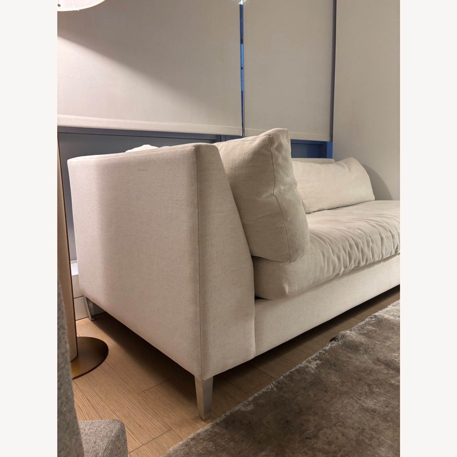 CB2 Decker Off White Chaise Lounge Sofa - image-2