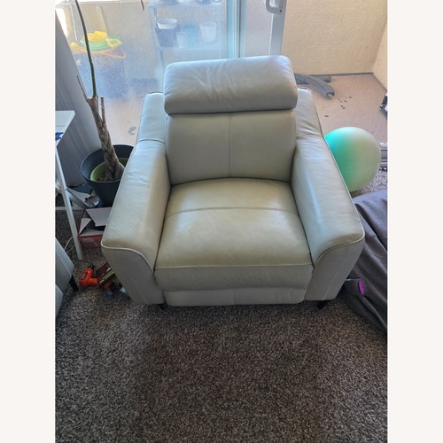 Used Living Spaces Light Gray Chair  for sale on AptDeco