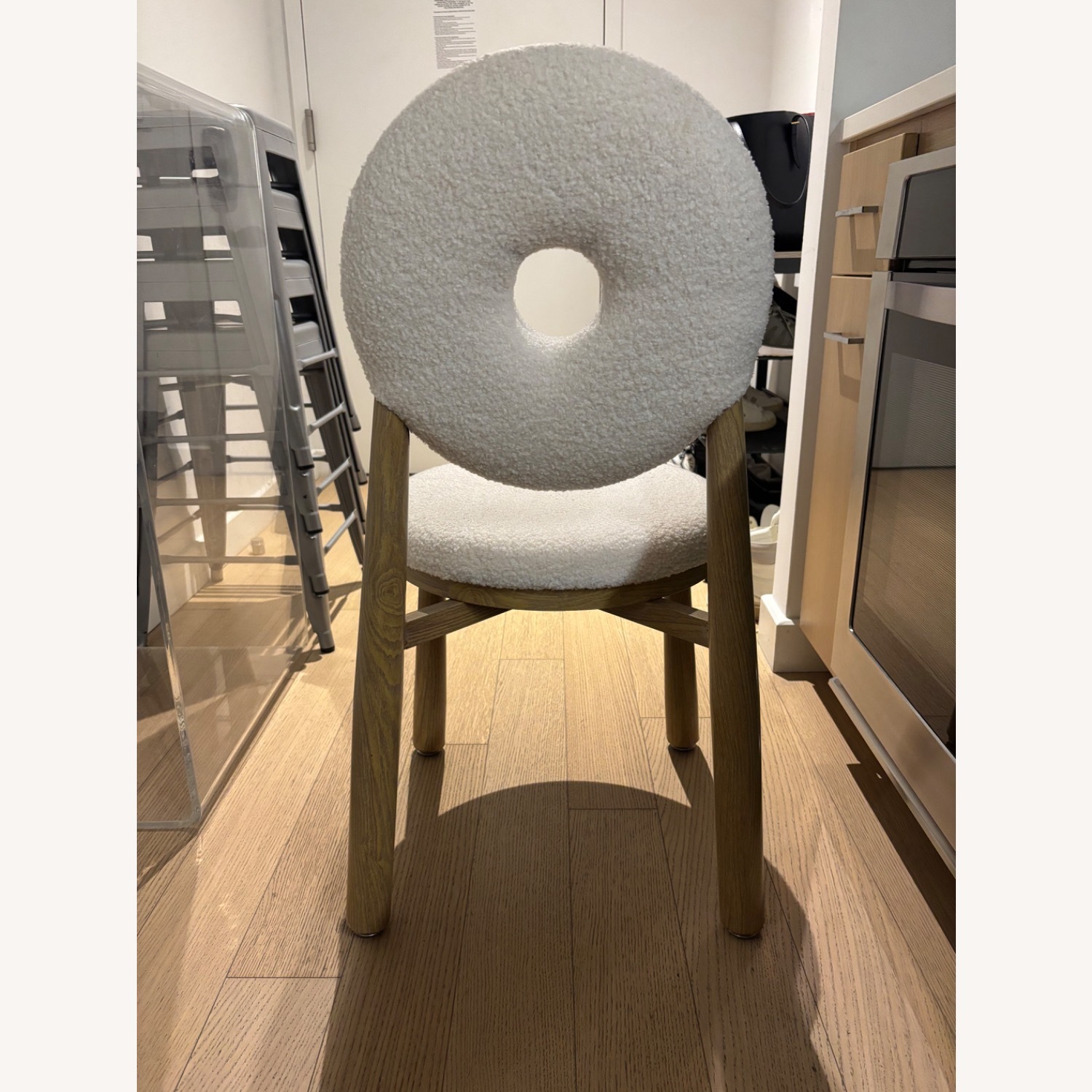 White Wood Dining Chair - image-2