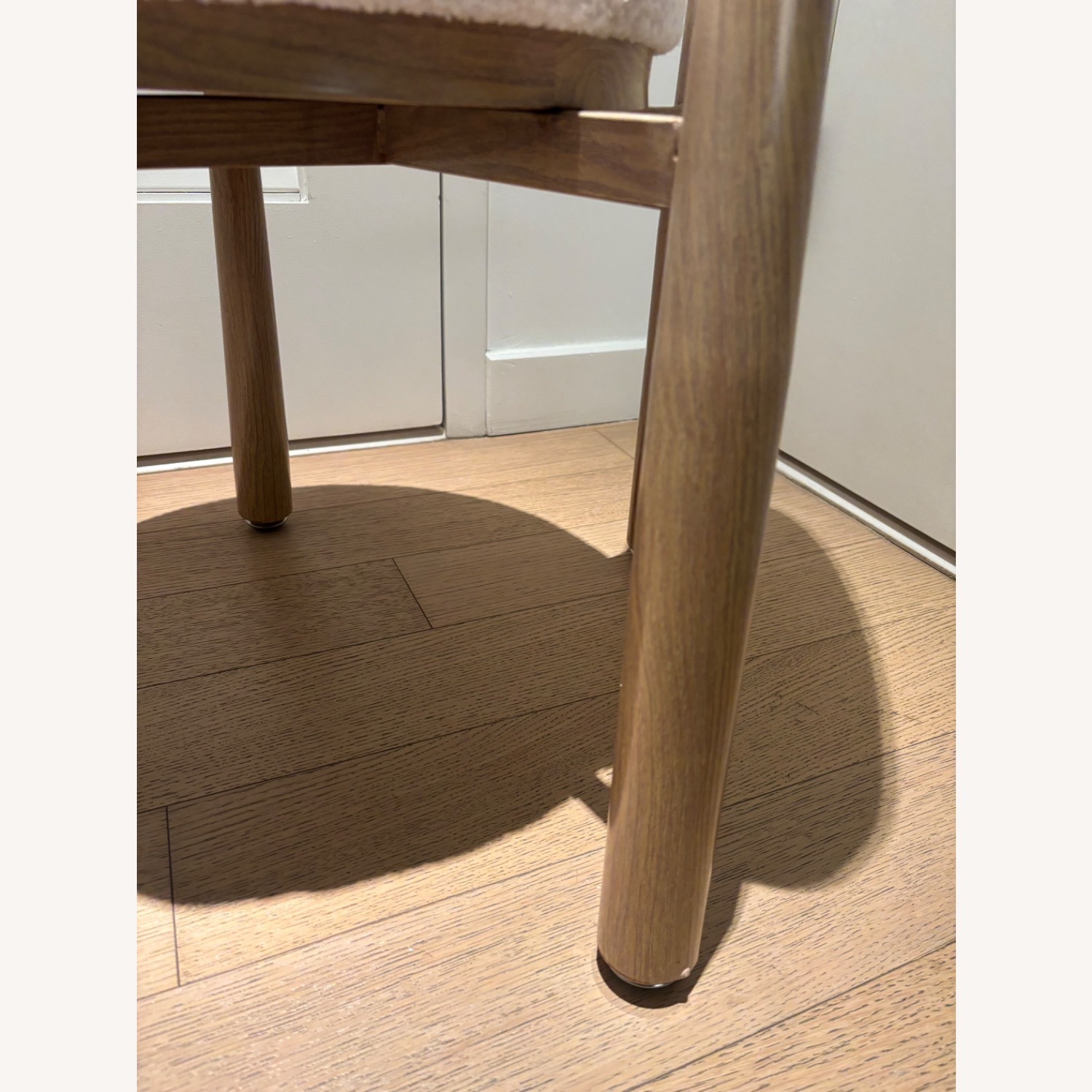 White Wood Dining Chair - image-4