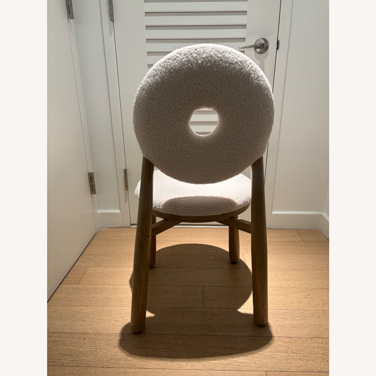 White Wood Dining Chair - image-3