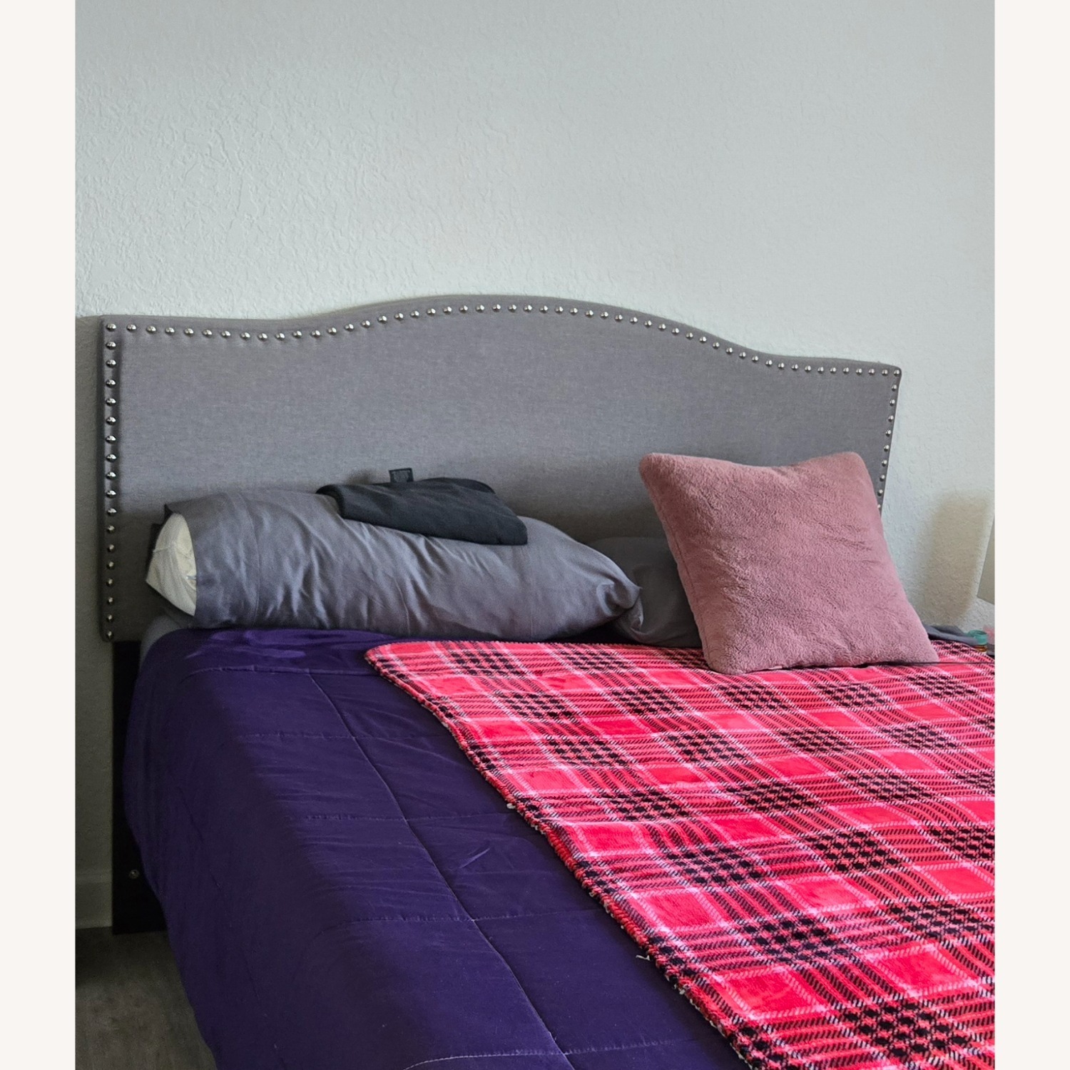 Wayfair Willa Arlo Interiors Light Gray Wood Headboard - image-2