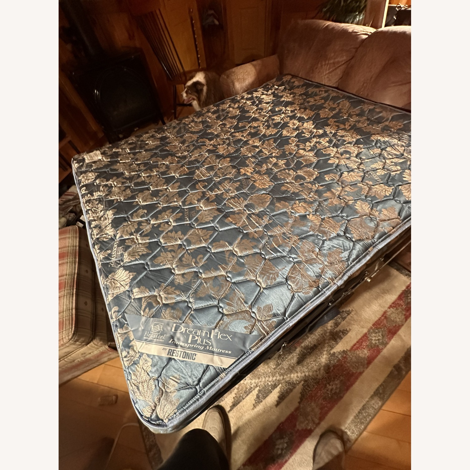 Flexsteel Light Brown Leather Sleeper Sofa - image-7