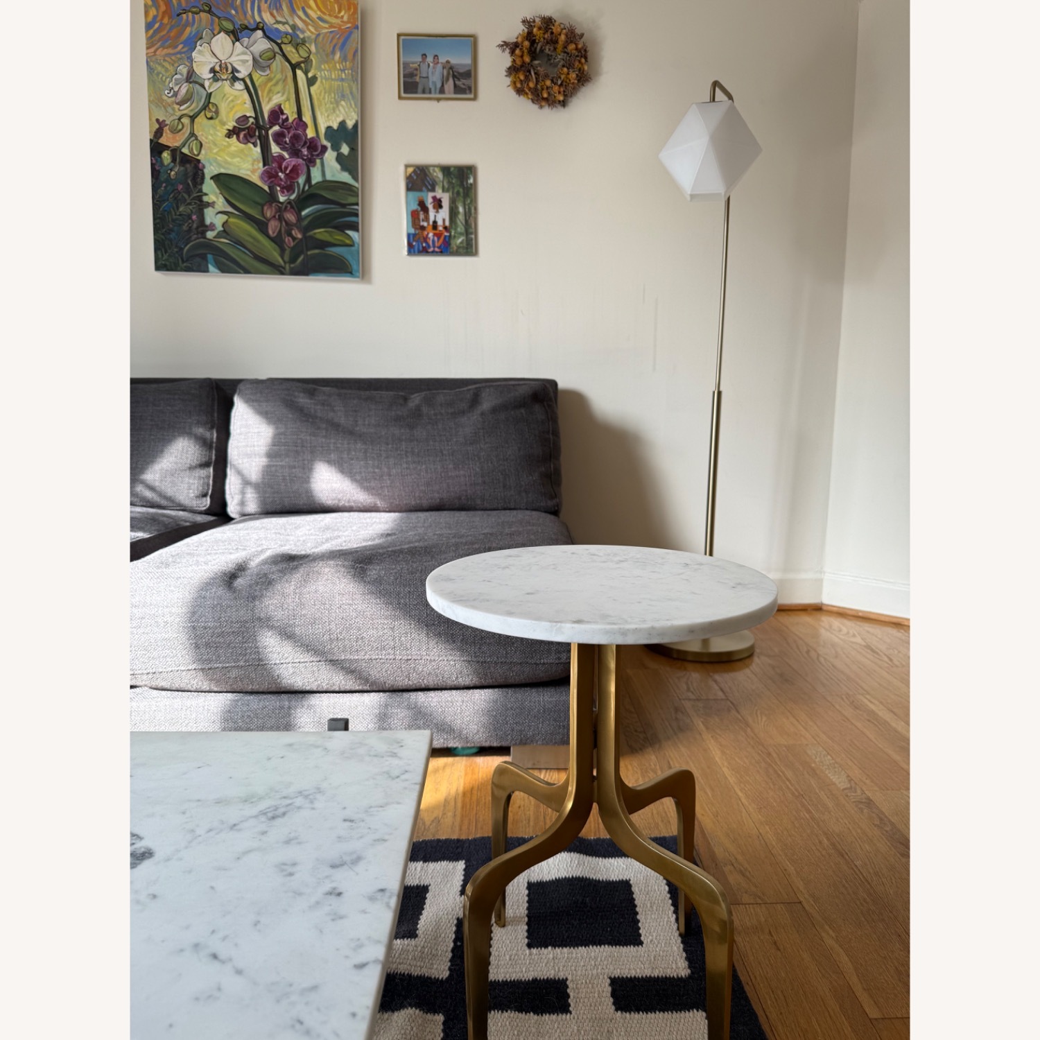 CB2 Dark Gray Fabric Sectional Sofa - image-3