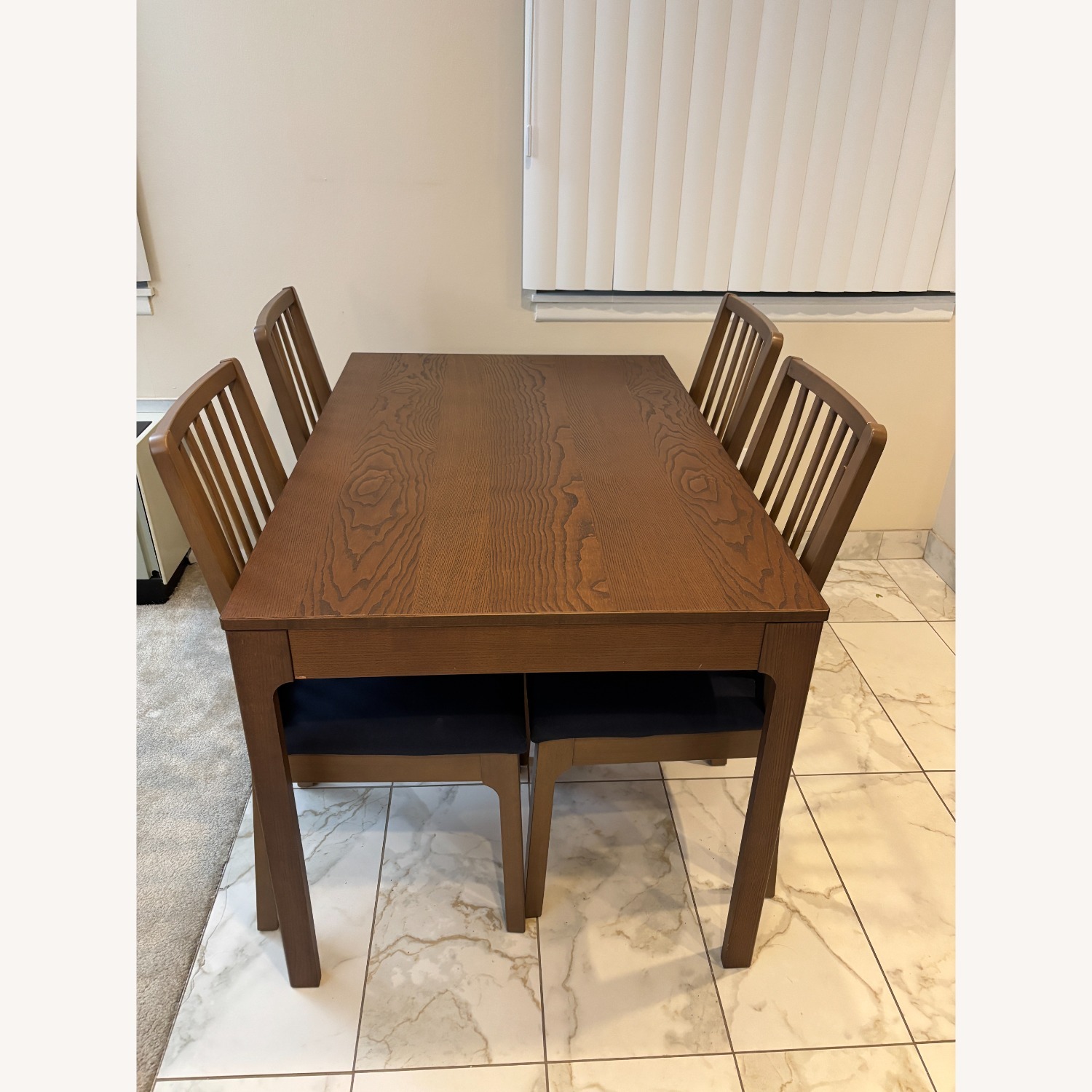 IKEA Ekedalen Dark Brown Wood Dining Set - image-1
