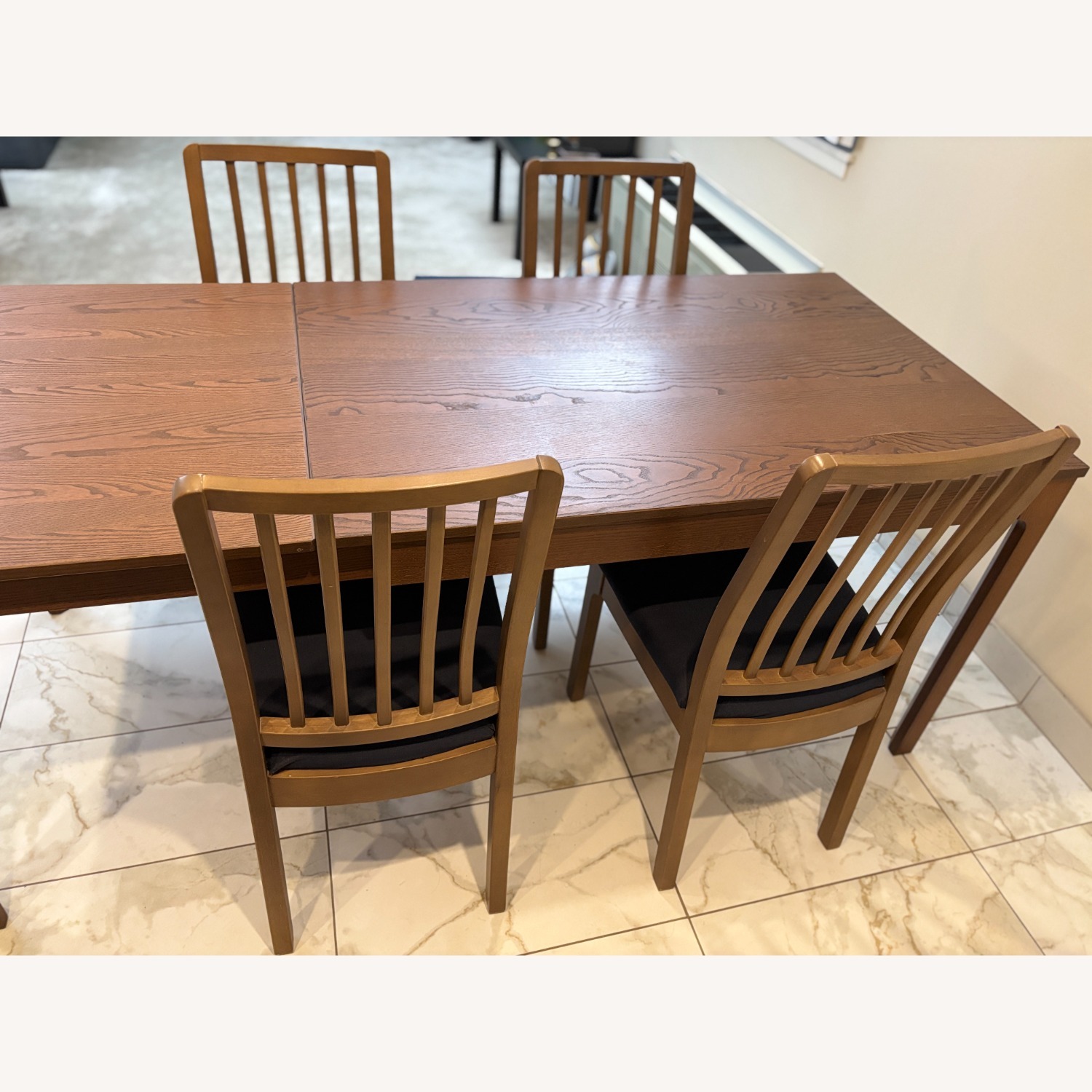 IKEA Ekedalen Dark Brown Wood Dining Set - image-3
