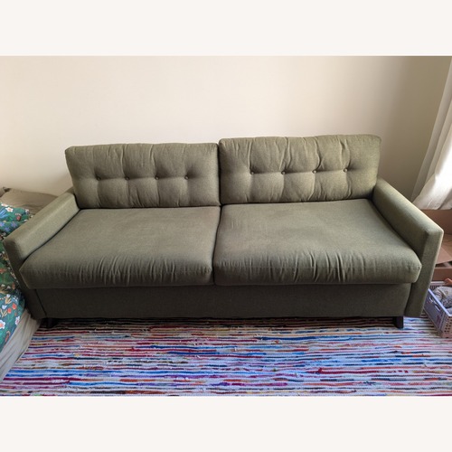 Used Joybird Hopson Olive Green Sleeper Sofa for sale on AptDeco