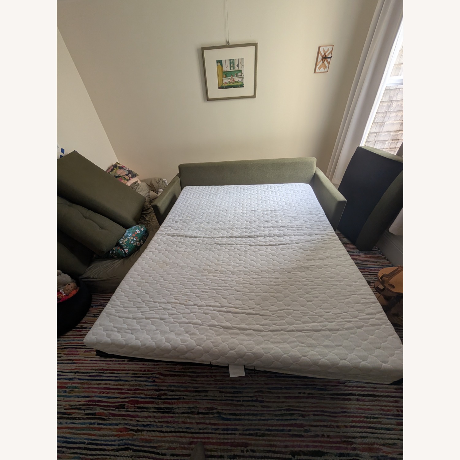 Joybird Hopson Olive Green Sleeper Sofa - image-2