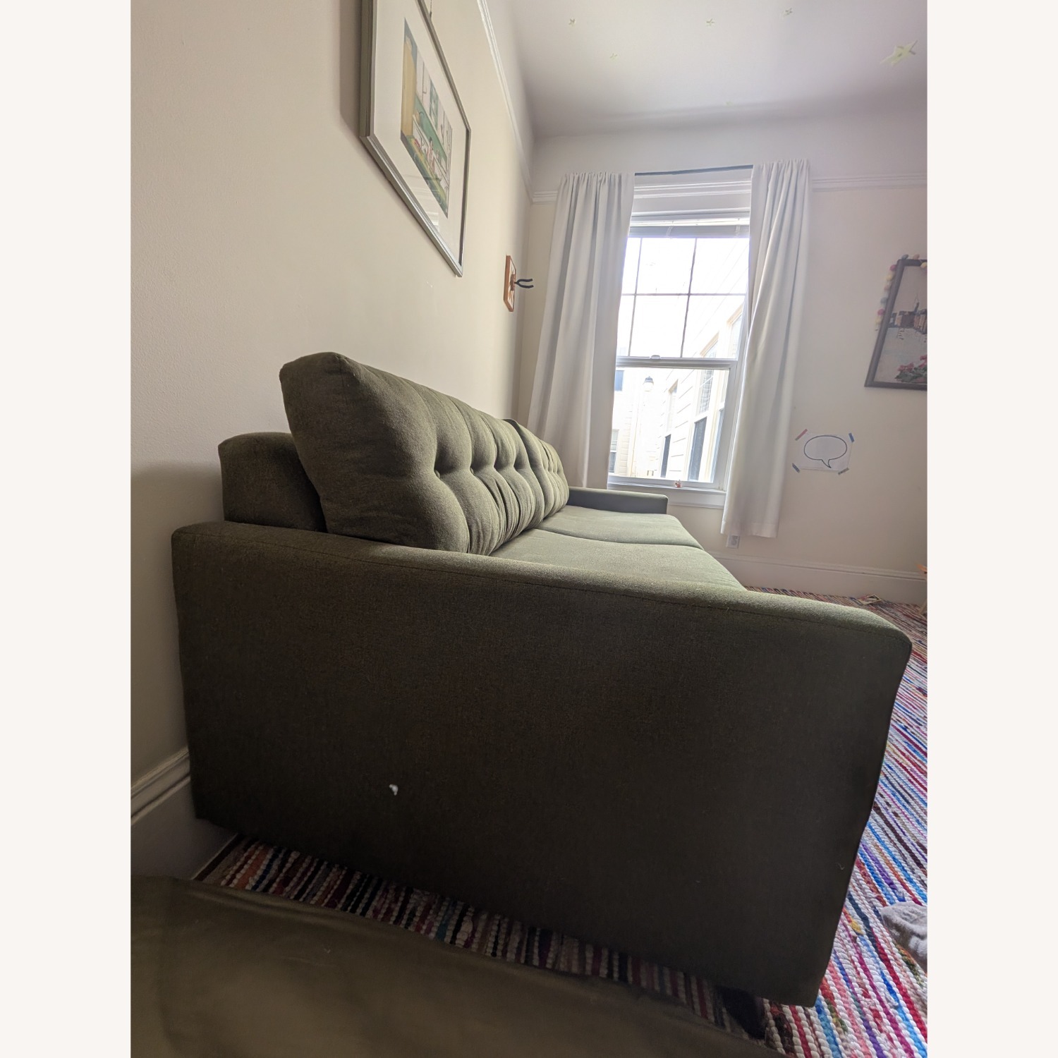 Joybird Hopson Olive Green Sleeper Sofa - image-4