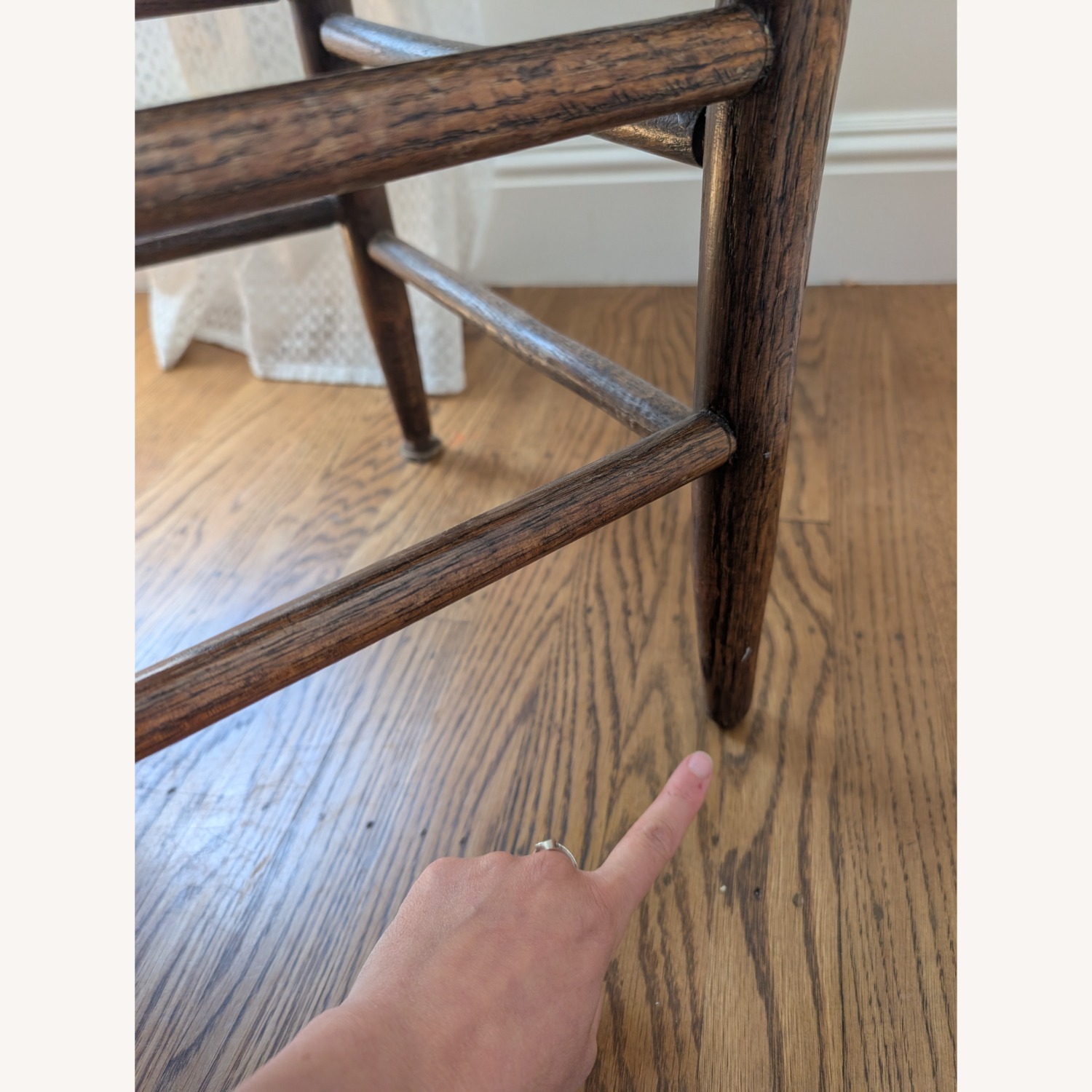 Solid Wood Vintage Dining Table and Chairs - image-7