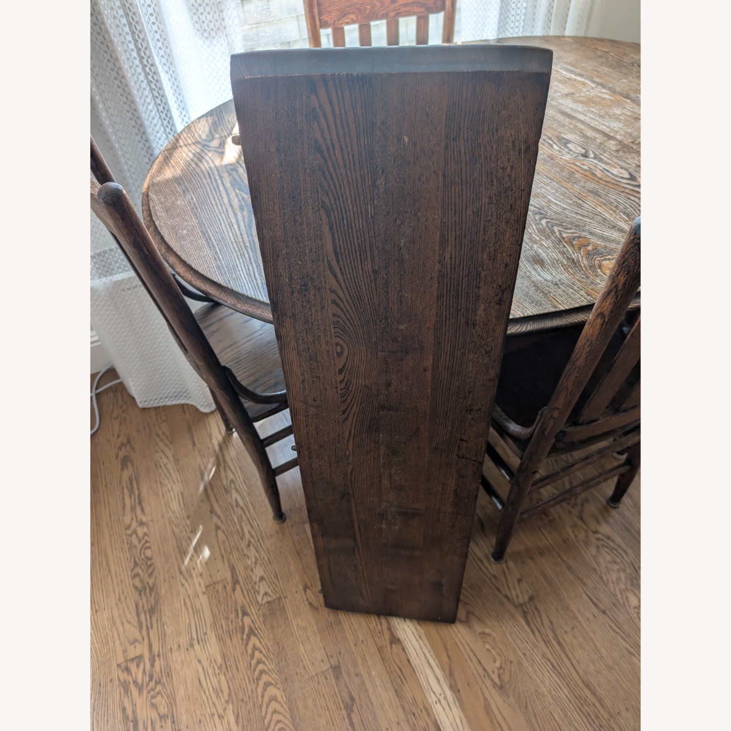 Solid Wood Vintage Dining Table and Chairs - image-3