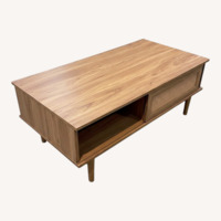 Laminate w Divided Under Storage Coffee Table