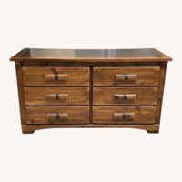 Links-Taylor Rawhide Wagon Wheel 6-Drawer Dresser